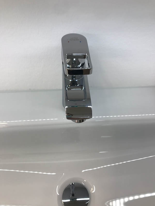 Detail Armatur in Chrom Ansicht von oben
