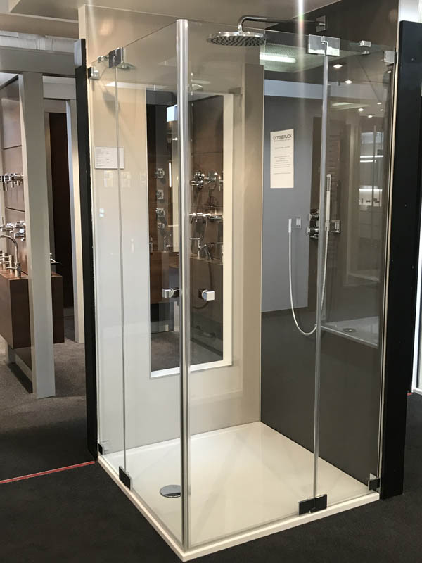 Bäderausstellung Ottenbruch Duschkabine Glasdusche Falttür